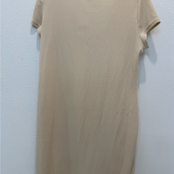 Beige Button-Down Dress - Picture 3 of 3